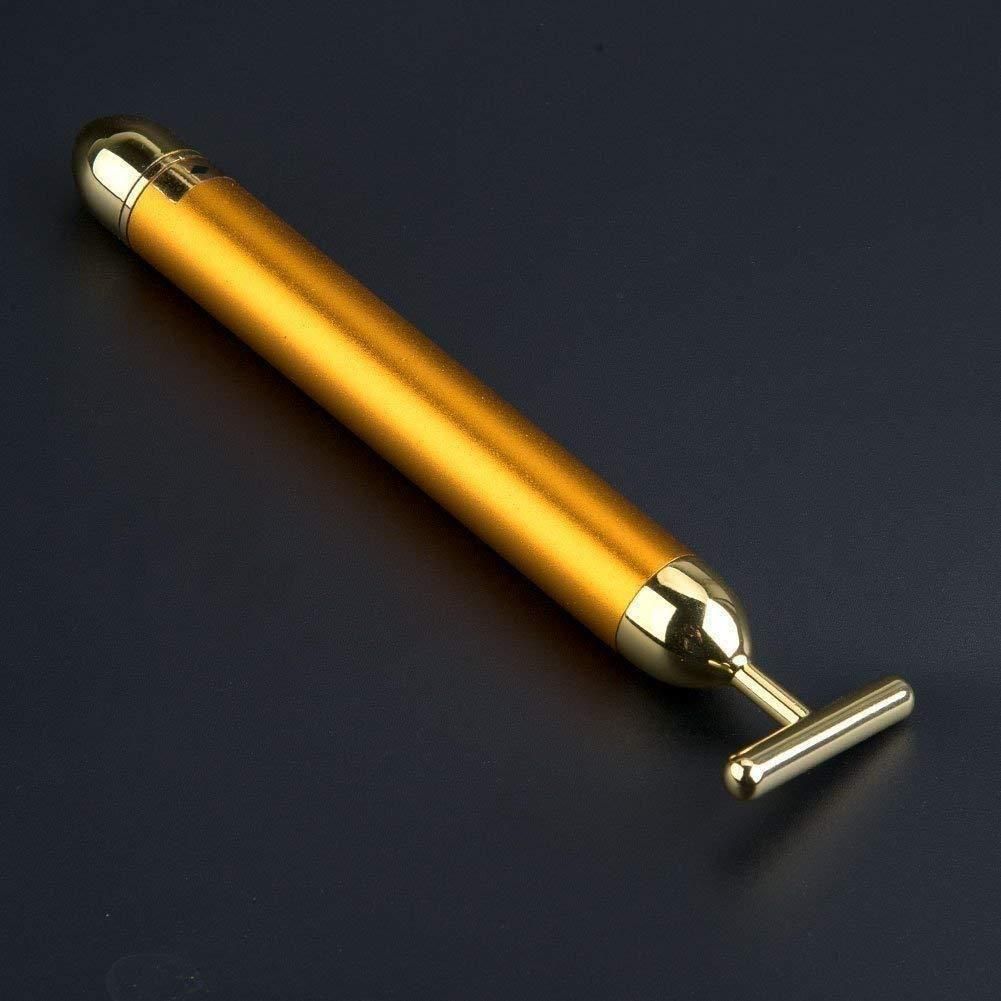 24K Gold Energy Beauty Bar Electric Facial Massage Roller  | FREE DELIVERY
