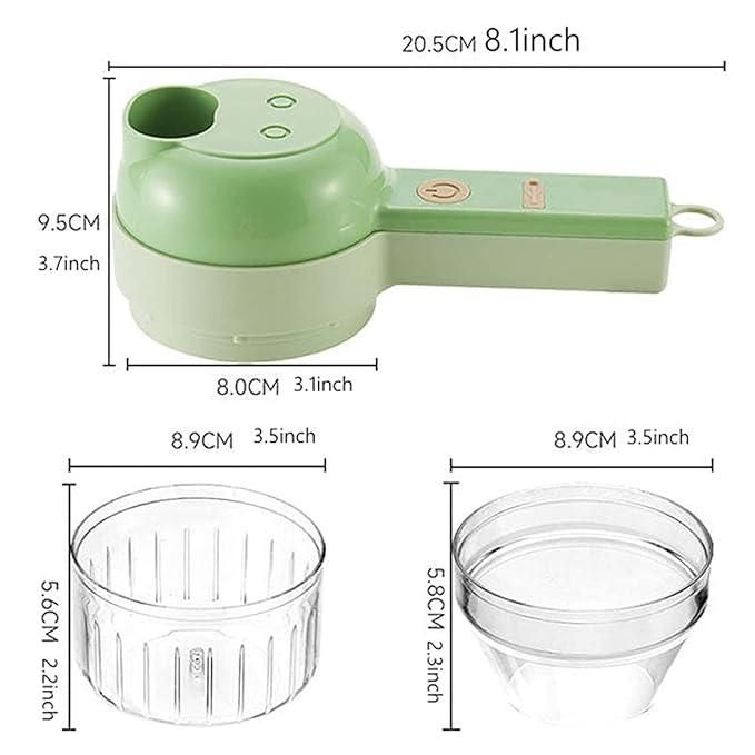 4-in-1 Portable Electric Vegetable Cutter Set | FREE DELIVERY