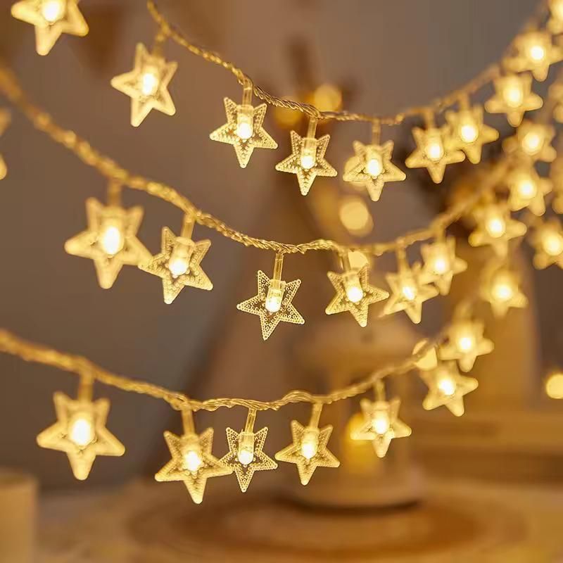 Dazzling 3M Star String Lights: 16 LED Fairy Lights (Warm White)