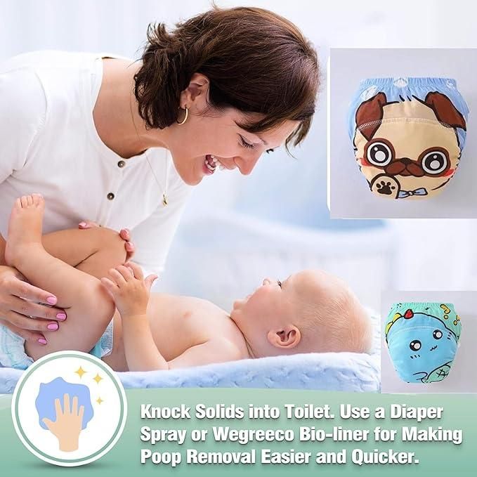 Leakage-Proof Reusable Cloth Diaper (Pack of 2) | FREE DELIVERY